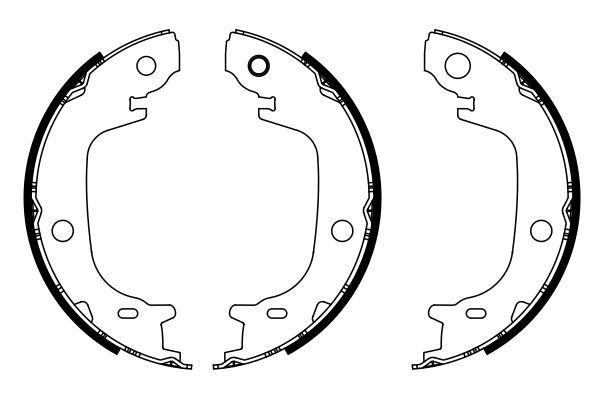 BOSCH 0986487946 Parking Brake Shoe Set Rear Fits Toyota Mirai Prius Plus