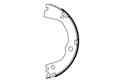 BOSCH 0986487947 Parking Brake Shoe Set Rear Fits Hyundai Santa Fe Kia Sorento