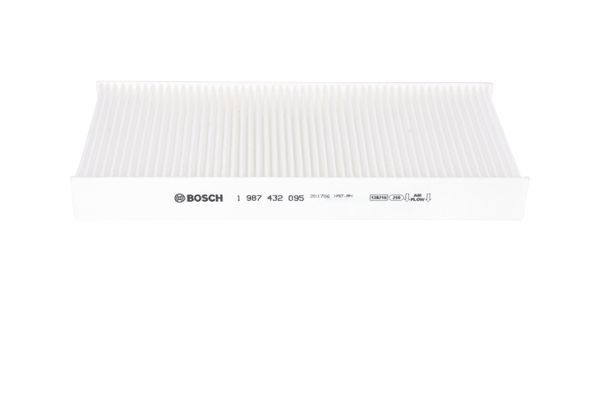 BOSCH 1987432095 Cabin Air Filter 265mm Length Particulate Fits Renault Twingo