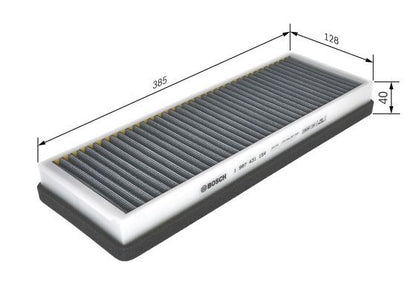 BOSCH 1987431154 Cabin Air Filter 385mm Length Fits MERCEDES-BENZ RENAULT