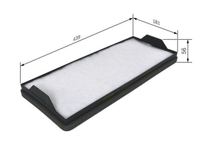 BOSCH 1987431155 Cabin Air Filter 451mm Length Fits MERCEDES-BENZ RENAULT