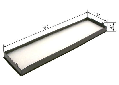 BOSCH 1987431156 Cabin Pollen Air Filter Interior 578mm Length For MERCEDES-BENZ