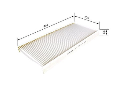 BOSCH 1987431181 Cabin Pollen Air Filter 493.5mm Length Fits MERCEDES-BENZ
