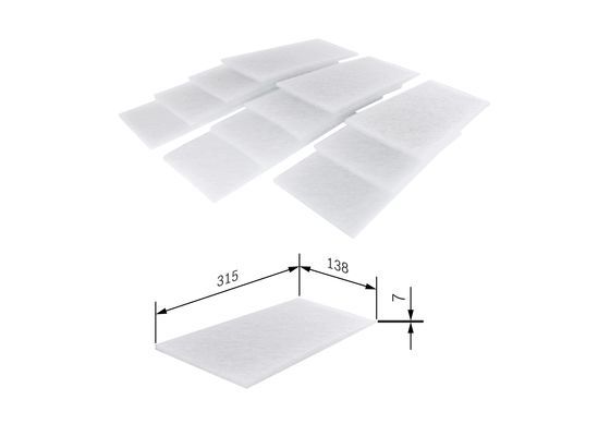 BOSCH 1987431184 Cabin Air Filter 315mm Length Fits MERCEDES-BENZ SETRA