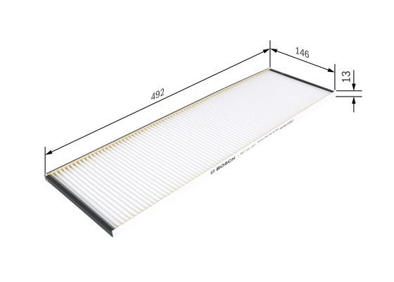 BOSCH 1987431207 Cabin Pollen Air Filter 492mm Length Fits MAN MERCEDES-BENZ