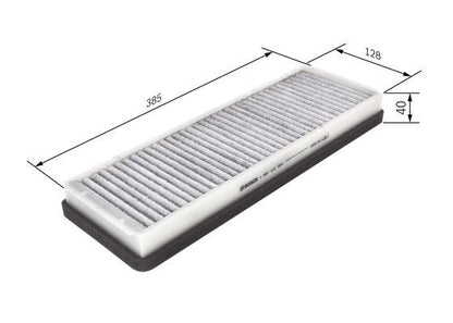 BOSCH 1987431454 Cabin Air Filter 389.5mm Length Fits MERCEDES-BENZ RENAULT