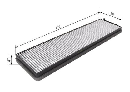 BOSCH 1987431456 Cabin Air Filter 581mm Length Fits MERCEDES-BENZ RENAULT
