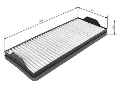 BOSCH 1987431457 Cabin Air Filter 459mm Length Fits MERCEDES-BENZ RENAULT