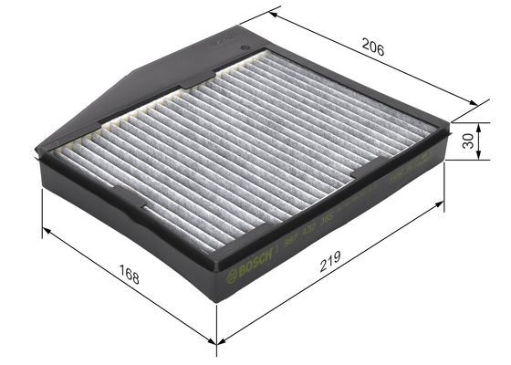 BOSCH 1987432365 Cabin Air Filter Fits Fiat Doblo Idea Punto Lancia Musa