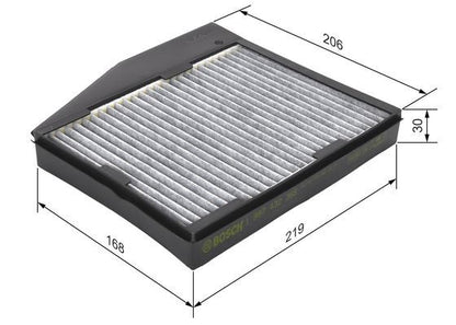 BOSCH 1987432365 Cabin Air Filter Fits Fiat Doblo Idea Punto Lancia Musa