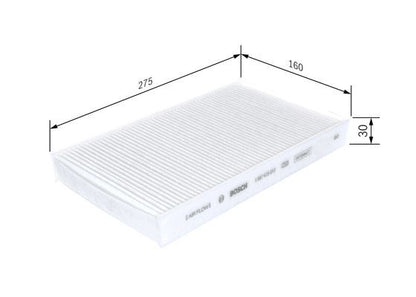 BOSCH 1987435012 Cabin Air Filter 275mm Length Fits Ford Maverick Mazda Tribute