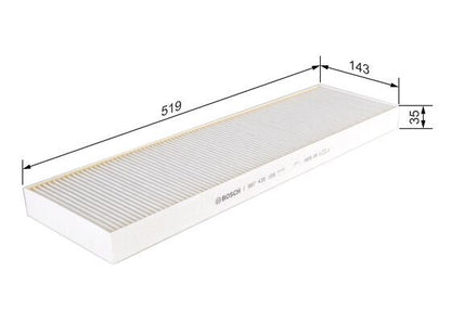 BOSCH 1987435109 Cabin Air Filter 519mm Length Fits MERCEDES-BENZ SOLARIS