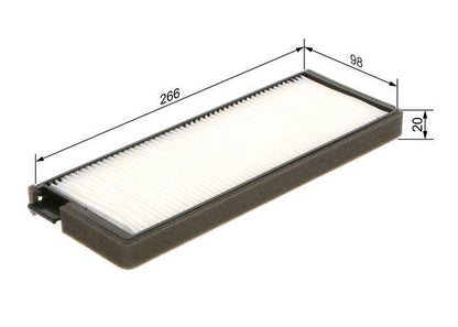 BOSCH 1987435123 Cabin Air Filter 281mm Fits Chevrolet Tacuma Daewoo Tacuma