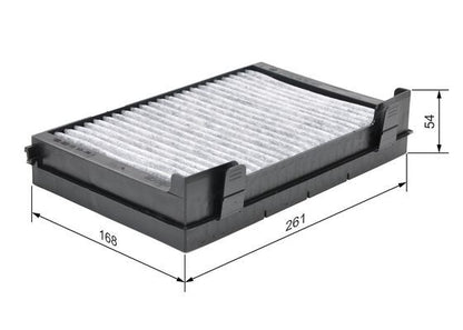 BOSCH 1987435581 Cabin Pollen Air Filter Interior 260.5mm Length Fits DAF