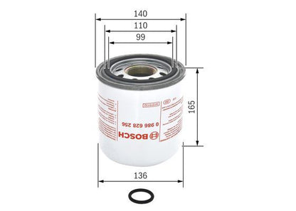 BOSCH 0986628256 Compressed-Air System Air Dryer Cartridge Fits RENAULT