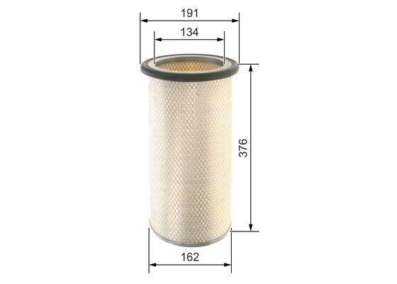 BOSCH 1457433725 Secondary Air Filter Insert Fits RENAULT RENAULT TRUCKS