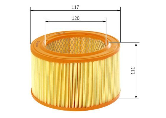 BOSCH 1987429125 Air Filter Insert 111mm Height Fits Suzuki Samurai SJ413