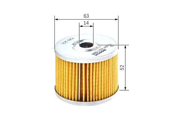 BOSCH 1457431028 Fuel Filter 52mm Height For Citroën Fiat Peugeot Renault Talbot
