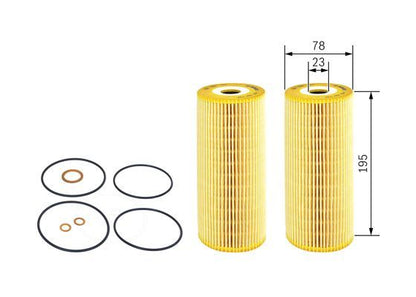 BOSCH 1457429732 Oil Filter Fits KÄSSBOHRER MERCEDES-BENZ RENAULT SETRA