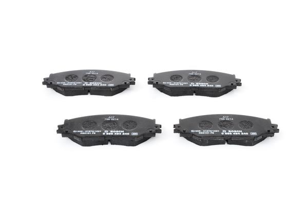 BOSCH 0986494240 Disc Brake Pad Set Front Low-Metallic Fits Subaru Toyota
