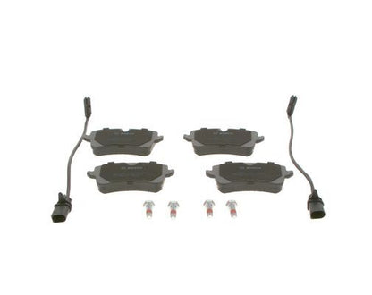 BOSCH 0986494446 Brake Pads Rear Low-Metallic With Anti-Squeak Plate For Audi A8