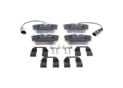 BOSCH 0986494529 Brake Pads Rear Low-Metallic W/ Anti-Squeak Plate Fits Seat VW