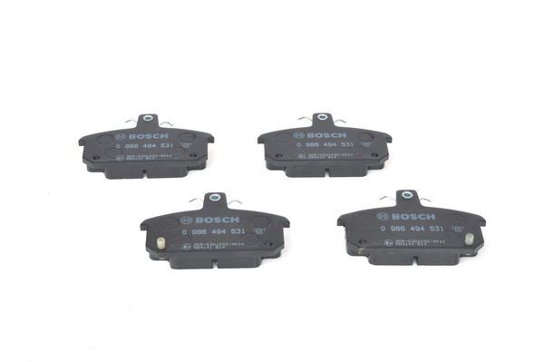 BOSCH 0986494531 Disc Brake Pad Set Front Low-Metallic Fits Renault 5 12 18