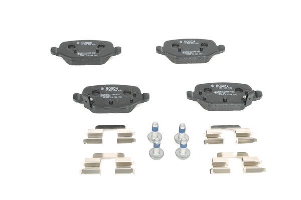 BOSCH 0986494935 Disc Brake Pad Set Rear Low-Metallic Fits Fiat Panda Panda Van
