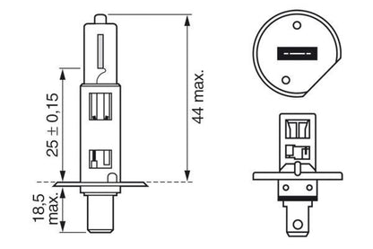 BOSCH 1987302860 Bulb Service Replacement 24V Voltage 70W Rated Power Car Auto