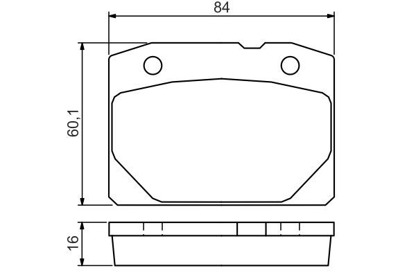 BOSCH 0986494568 Disc Brake Pad Set Front Fits Lada 1200-1600 Riva Toscana