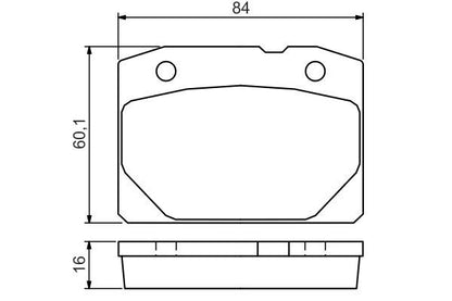 BOSCH 0986494568 Disc Brake Pad Set Front Fits Lada 1200-1600 Riva Toscana