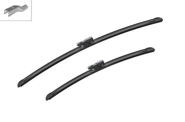 2 x BOSCH AEROTWIN A399S Flat Wiper Blades (Pair) 600/450mm Length Fits Mazda