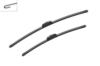 2 x BOSCH AEROTWIN A402S Flat Wiper Blades (Pair) 700/575mm Length Fits Honda