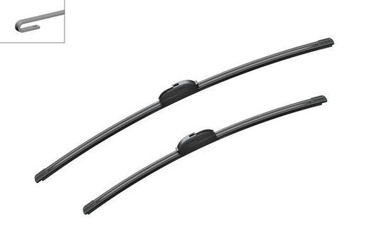 2 x BOSCH AEROTWIN A402S Flat Wiper Blades (Pair) 700/575mm Length Fits Honda