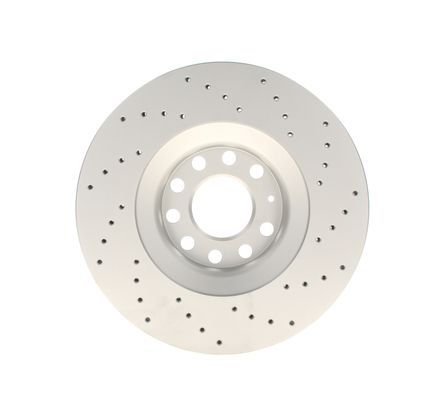 BOSCH 0986479258 Brake Disc Front Perforated Vented 320mm Outer Ø Fits Audi A4
