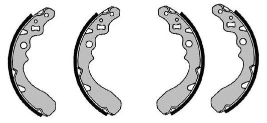 BOSCH 0986487504 Brake Shoe Set Rear Fits Daihatsu Charade Mira Move Storia