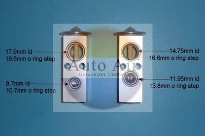 AUTO AIR 22-1046 Air Conditioning Expansion Valve A/C Air Con Replacement