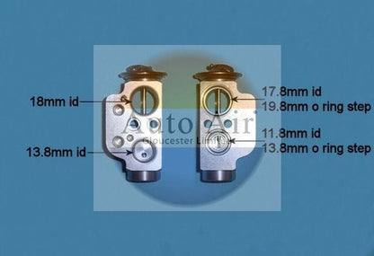 AUTO AIR 22-1047 Air Conditioning Expansion Valve Fits Audi Q7 VW Amarok Touareg