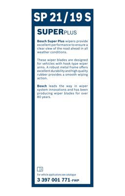 2x BOSCH Wiper Blades (Pair) Fits Alfa Audi Daihatsu Honda Kia Lancia Lexus