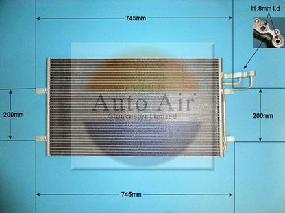 Auto Air 16-1311 Air Conditioning Condenser Fits Ford C-Max Focus C-Max Focus