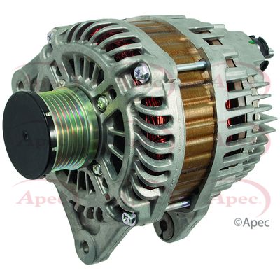 Alternator with Pulley APEC AAL1200 Fits Nissan Qashqai/Qashqai+2 Tiida X-Trail