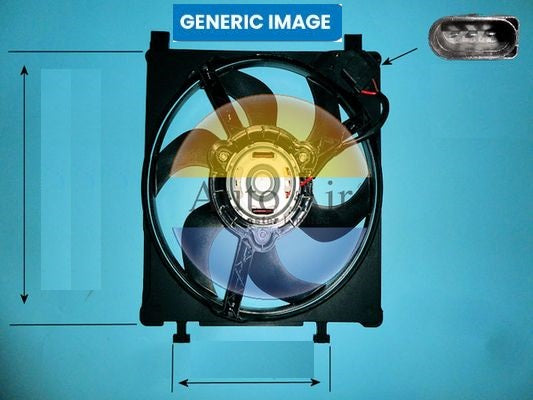AUTO AIR 05-1187 Radiator Fan Electric Motor Centre Cooling Fits Nissan Murano