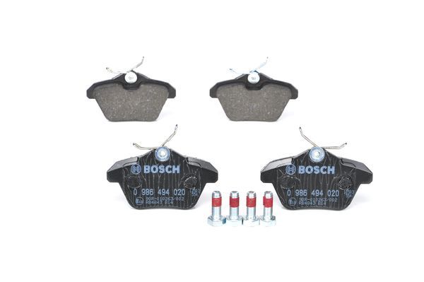 BOSCH 0986494020 Disc Brake Pad Set Rear Low-Metallic For Alfa Romeo 156 164 166