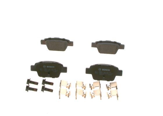 BOSCH 0986494030 Disc Brake Pad Set Rear Low-Metallic Fits Alfa Romeo Fiat