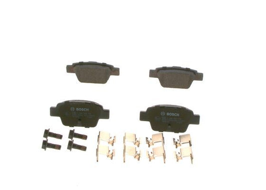 BOSCH 0986494030 Disc Brake Pad Set Rear Low-Metallic Fits Alfa Romeo Fiat