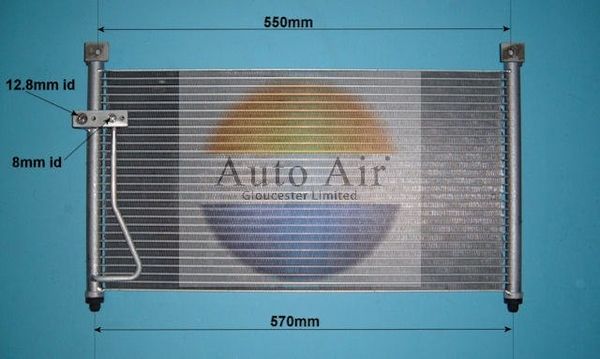 AUTO AIR 16-9784 Air Conditioning Condenser Air Con Replacement Fits Mazda 626