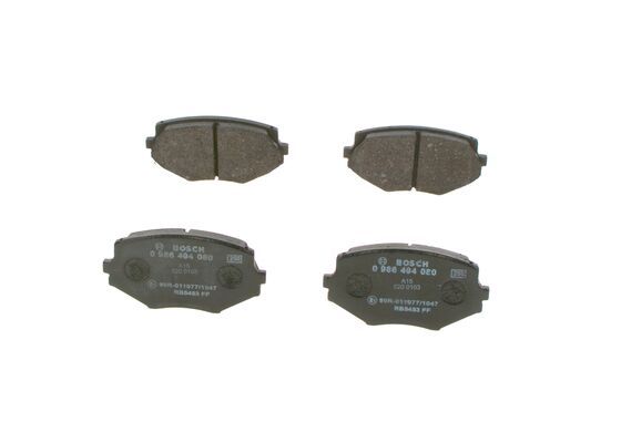 BOSCH 0986494080 Brake Pad Set For Disc Front Low-Metallic Fits Mazda MX-5
