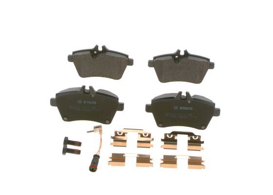 BOSCH 0986494087 Disc Brake Pad Set Front Low-Metallic For Mercedes-Benz A-Class