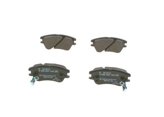 BOSCH 0986494155 Disc Brake Pad Set Front Low-Metallic Fits Hyundai Amica / Atoz