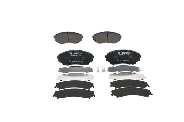BOSCH 0986494204 Brake Pad Set For Disc Front Low-Metallic Fits Mazda MPV